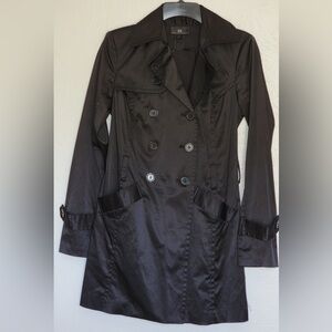 Iz Byer Black Trench Coat
